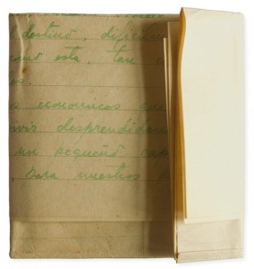 Carta escrita por fernando navarro a su mujer edith díaz, 1959