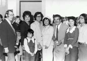 Apolonia y Lenin en el matrimonio de una prima, 1976