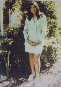 Mónica en la casa de Quinta Normal, 1971.